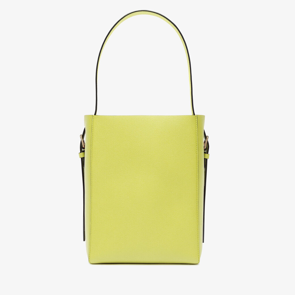 Soft Bucket mini bag - Citrine Yellow - Vitello VS - Valextra - 6