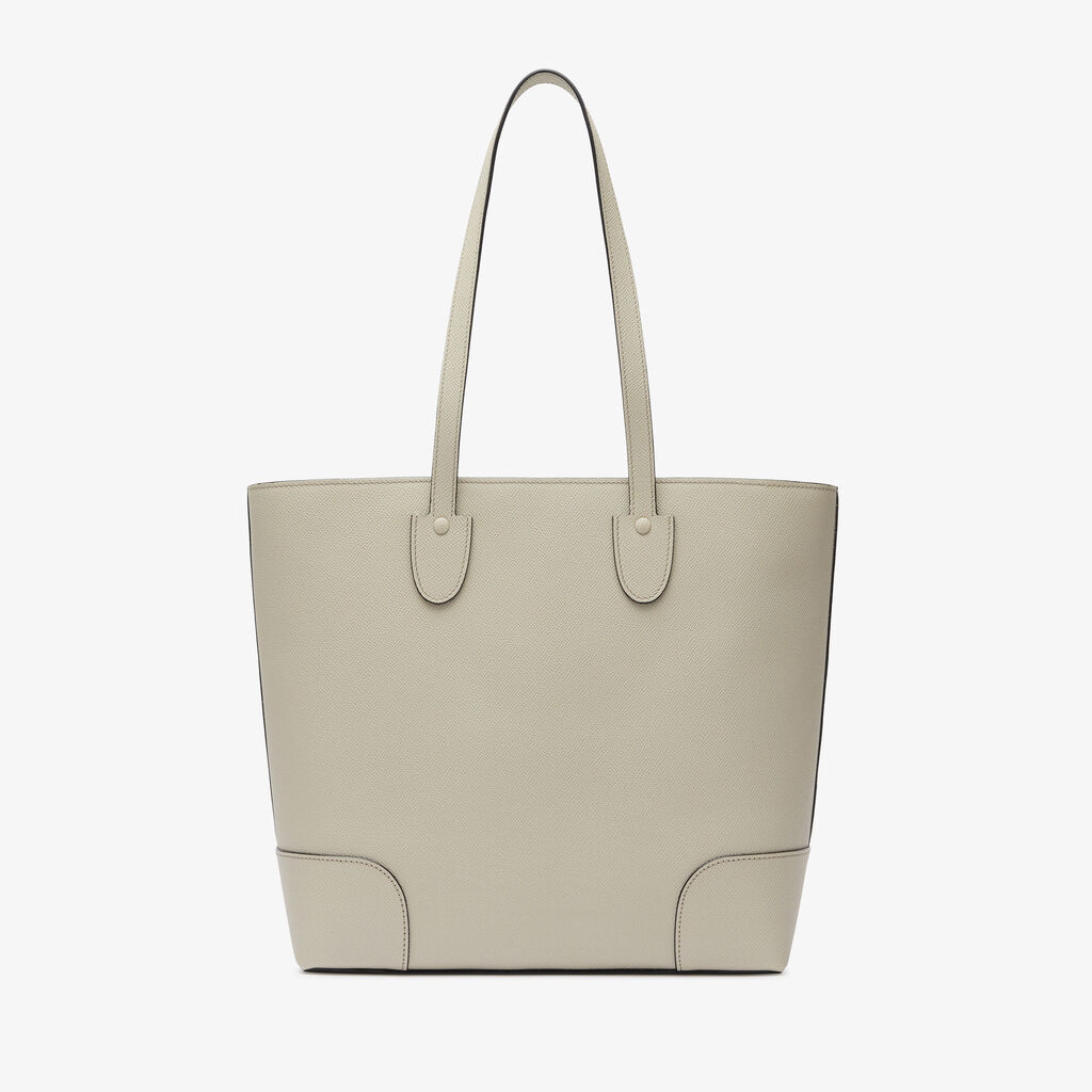 Babila Tote Mini Bag - Linen Grey - Millepunte Soft calf leather - Valextra - 4