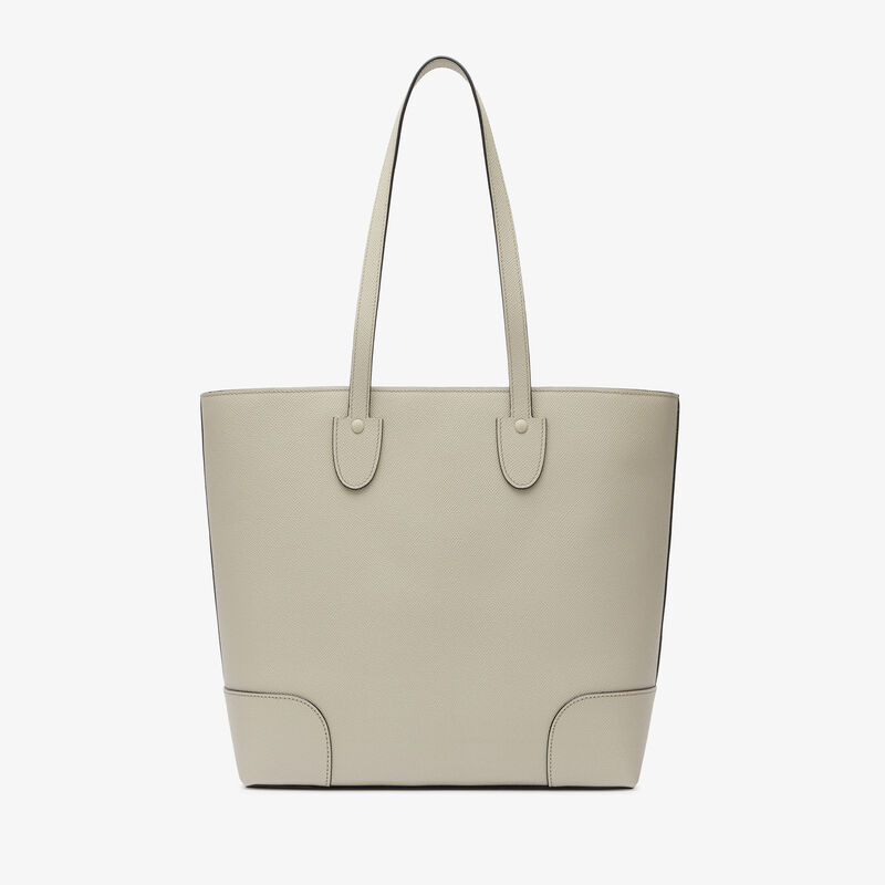 Babila Tote Mini Bag - Linen Grey - Millepunte Soft calf leather - Valextra - 4