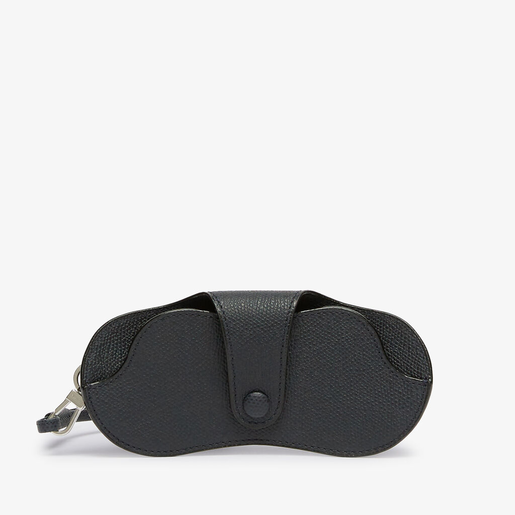 Glasses Case With Lanyard - Night Blue - Vitello VS - Valextra - 5