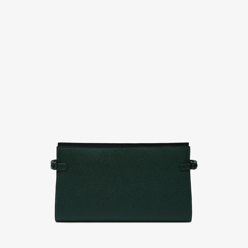 Folding Cable Organizer - Valextra Green - Millepunte calf leather - Valextra - 1