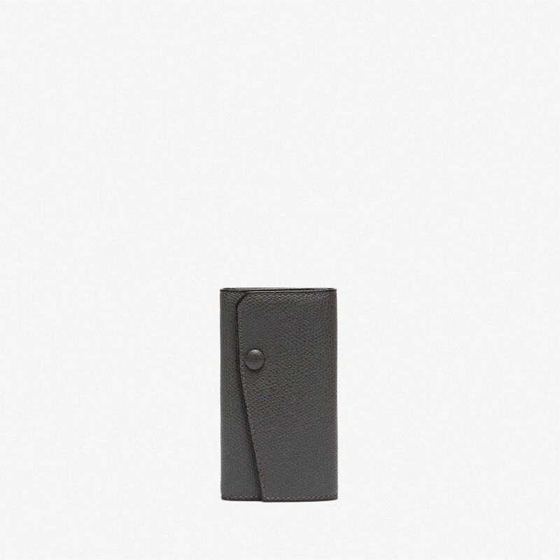 Key Holder 6 Hooks - Smokey Grey - Millepunte calf leather - Valextra - 1