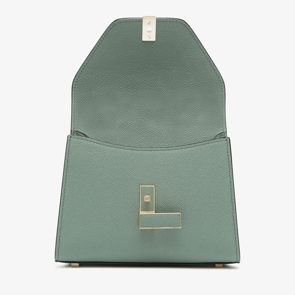 Iside Crossbody Micro bag - Eucalyptus Green - Vitello VS - Valextra - 7
