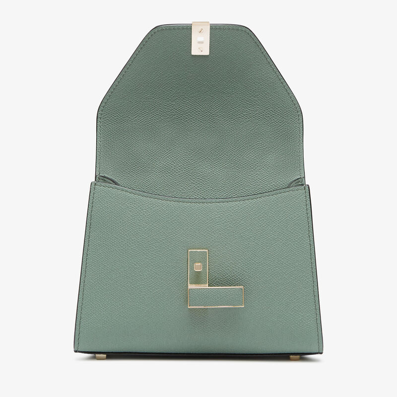Iside Crossbody Micro bag - Eucalyptus Green - Millepunte calf leather - Valextra - 7