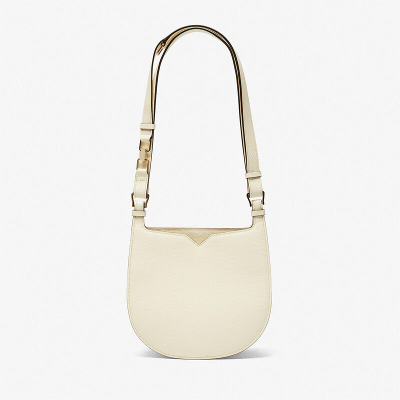 Hobo Weekend Mini Bag - Pergamena White - Millepunte calf leather - Valextra - 1