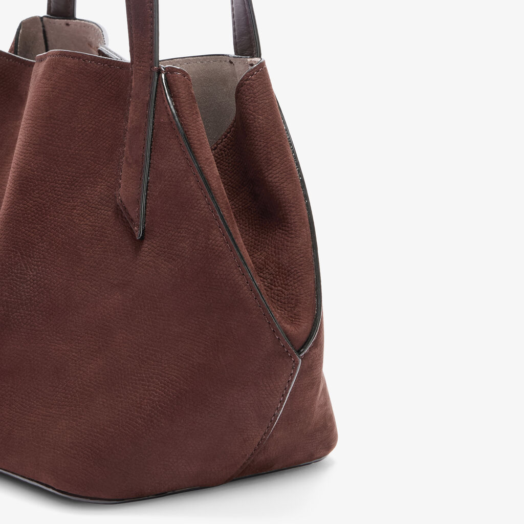 Gio Senso Two Handles Bag - Chocolate Brown - Millepunte Nubuk Senso Leather - Valextra - 6
