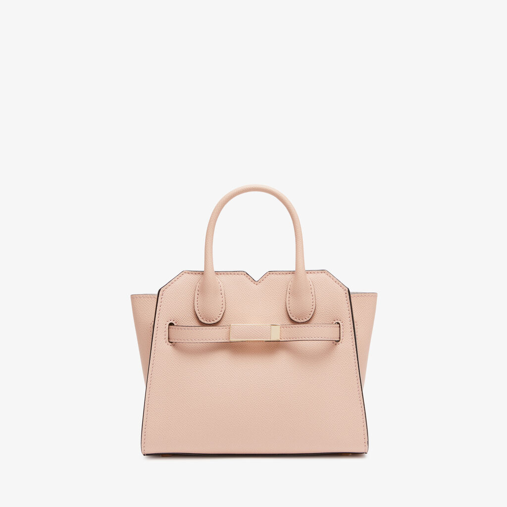 Milano Crossbody Micro Bag - Bonne Mine Pink - Millepunte Soft calf leather - Valextra - 1
