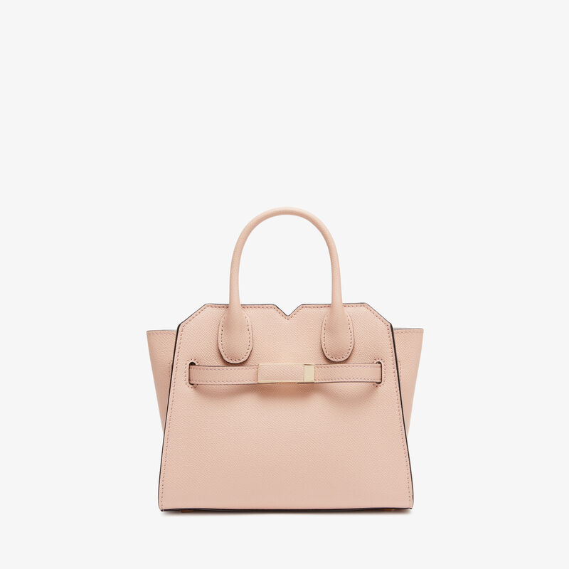 Milano Crossbody Micro Bag - Bonne Mine Pink - Millepunte Soft calf leather - Valextra - 1