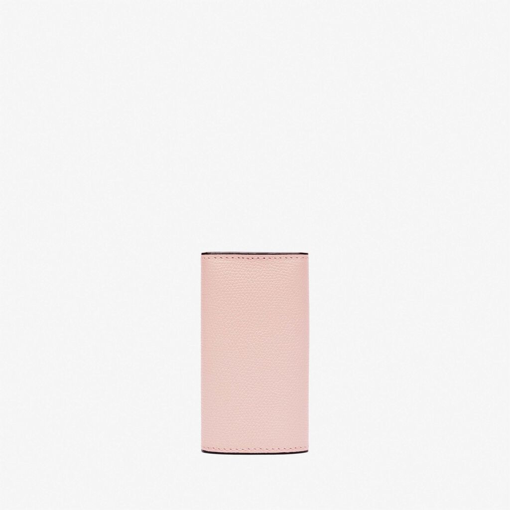 Key Holder 6 Hooks - Peony Pink - Vitello VS - Valextra - 3