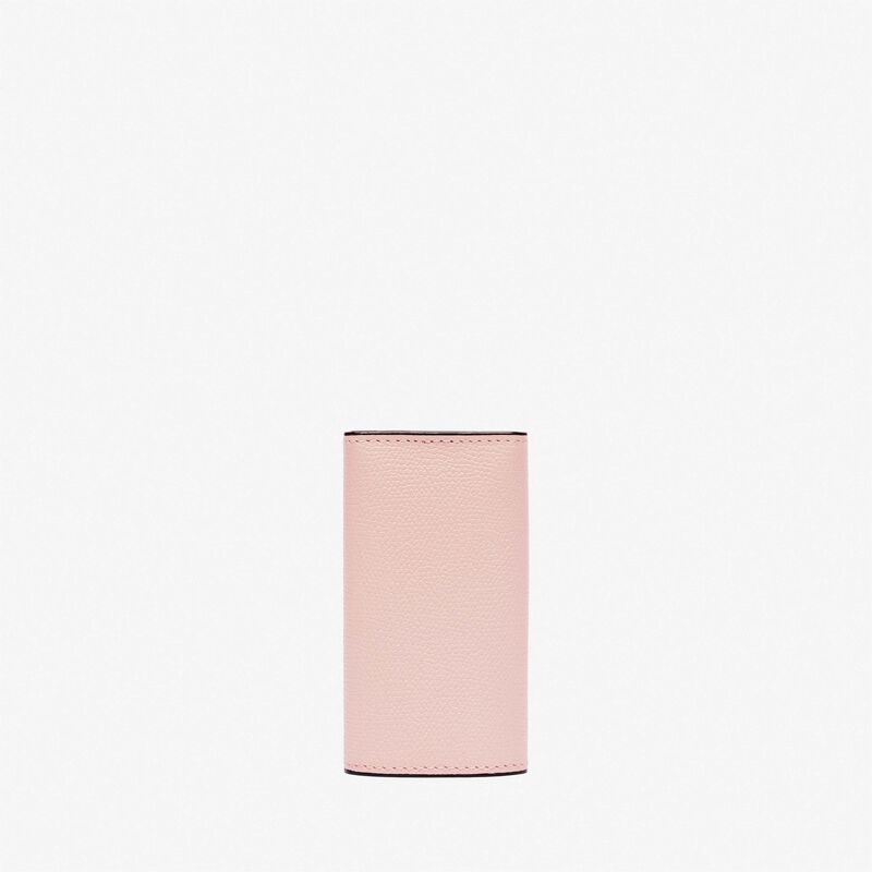 Key Holder 6 Hooks - Peony Pink - Millepunte calf leather - Valextra - 3