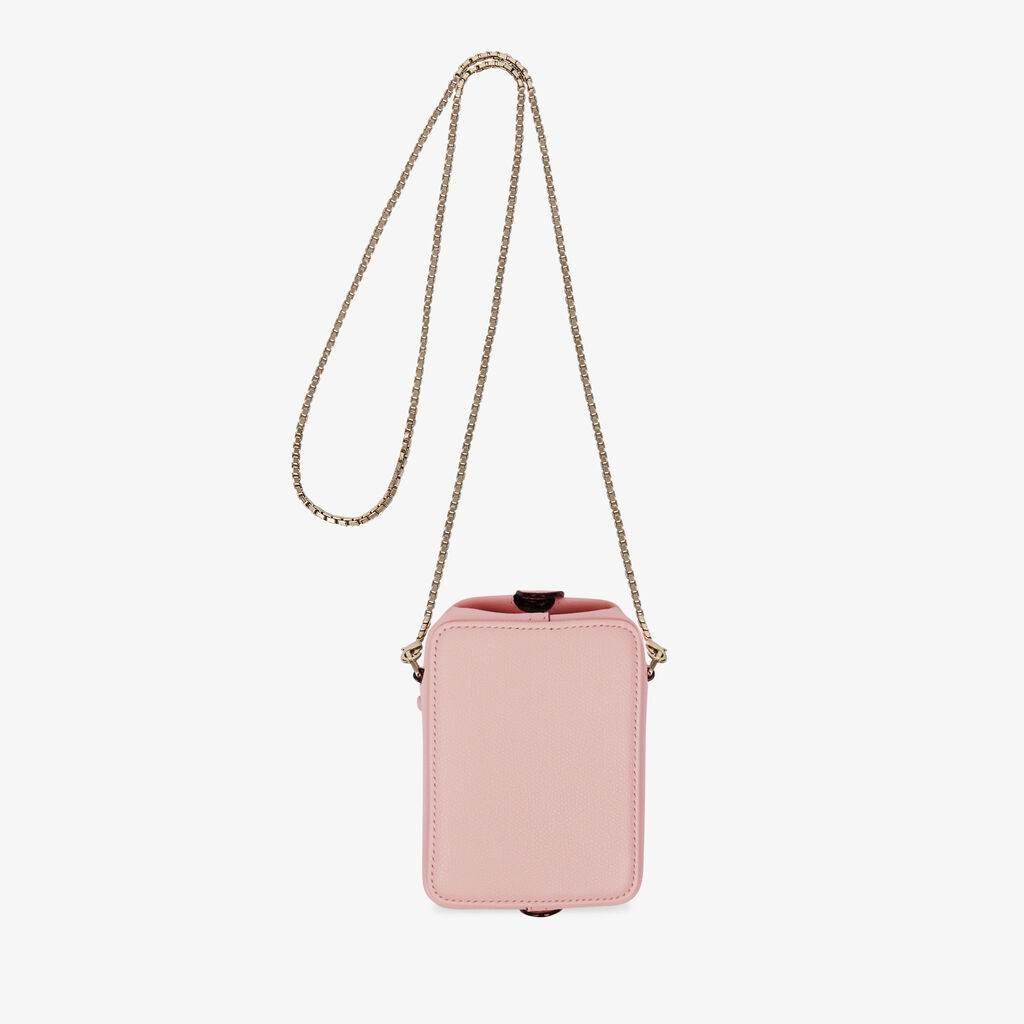 Borsa a tracolla tric trac nano - Rosa Peonia - Vitello VS - Valextra - 4