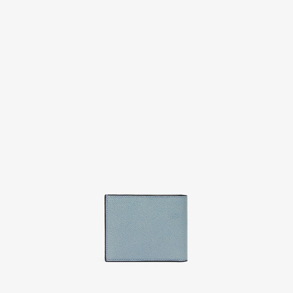 Wallet 4Cc With Coin Holder - Smokey Blue - Vitello VS - Valextra - 3