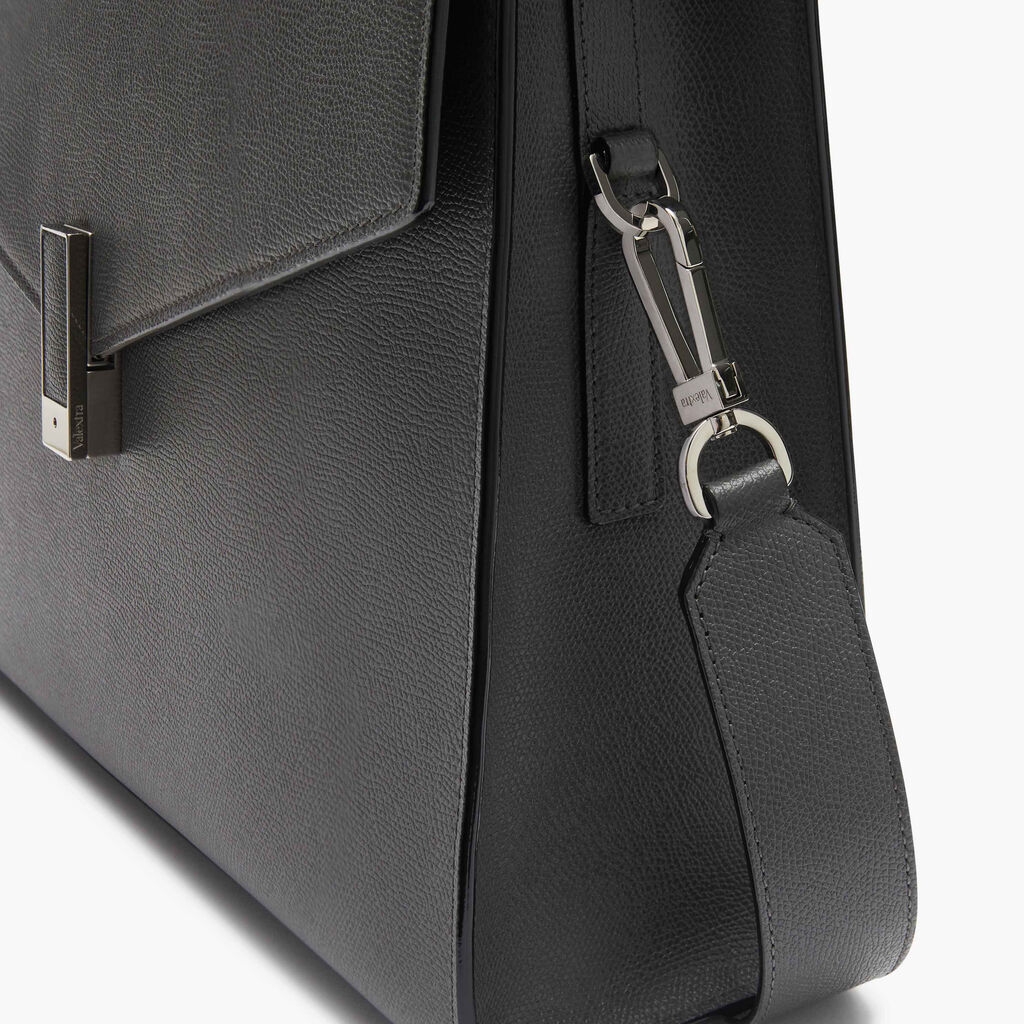 Iside Briefcase 24H - Smokey Grey - Vitello VS - Valextra - 5