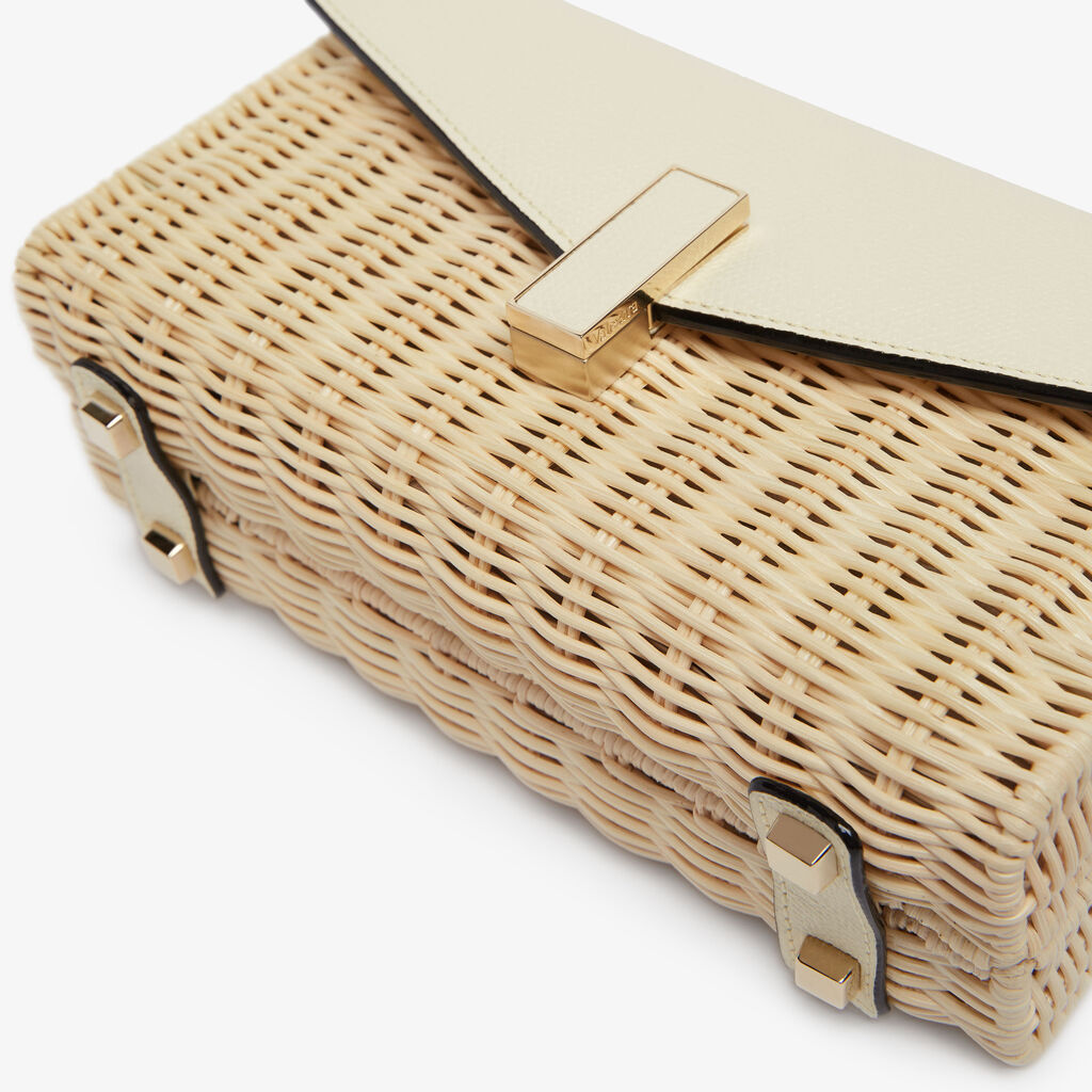 Iside Wicker Clutch - - Midollino/Vitello VS - Valextra - 5