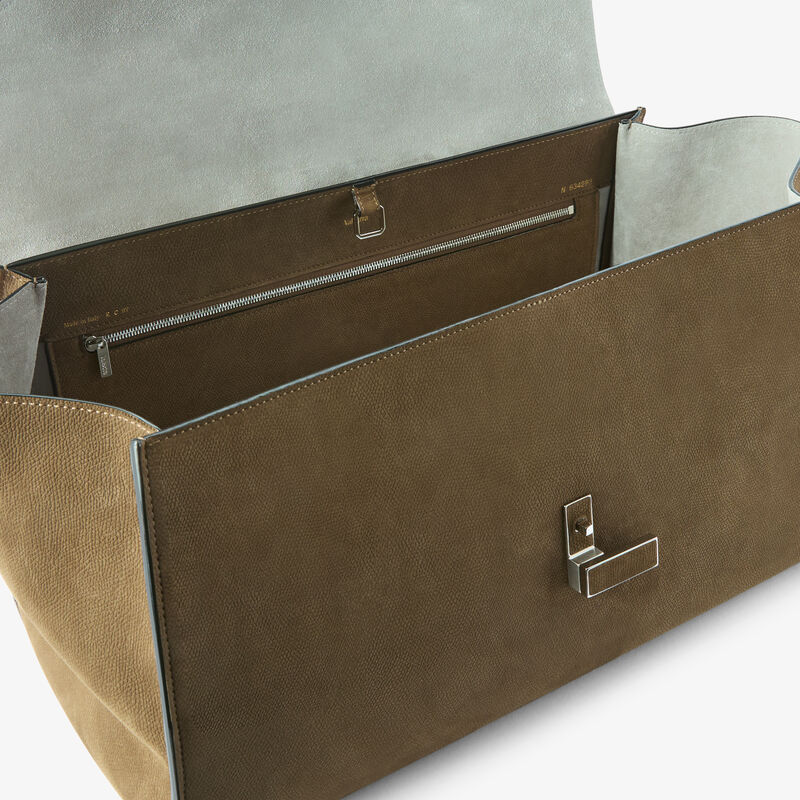 Iside Editor Senso Top Handle Large Bag -  - Vitello Millepunte Nabuk - Valextra - 2