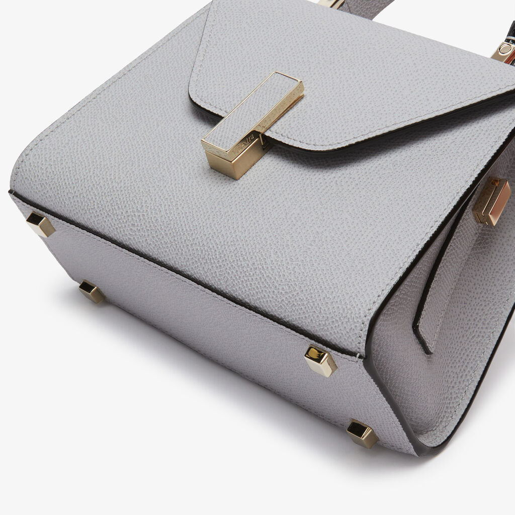 Borsa a Tracolla Iside Micro - Grigio Sasso - Vitello VS - Valextra - 5