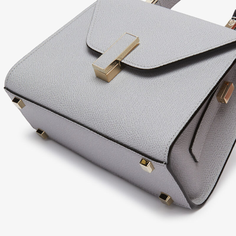 Iside crossbody micro bag - Stone Grey - Millepunte calf leather - Valextra - 5