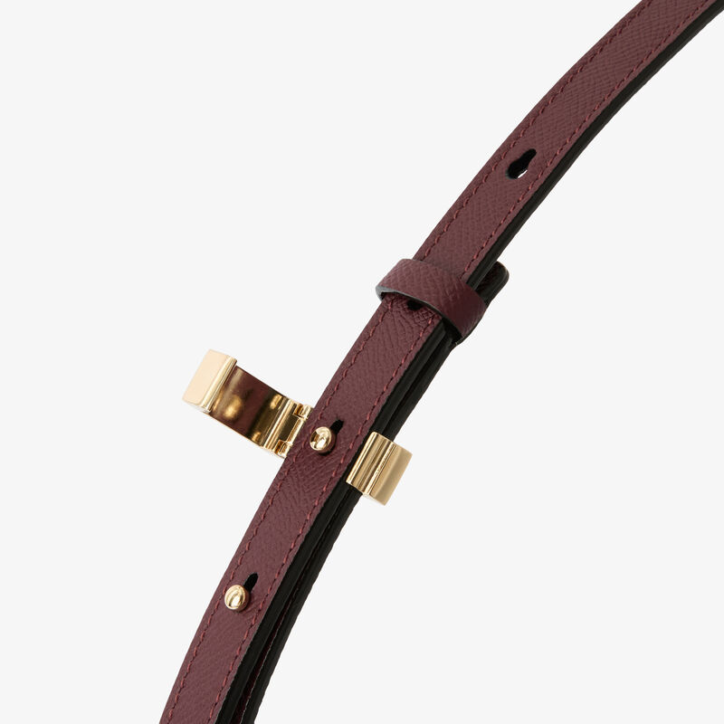 Vivi Hobo Mini Bag - Claret Red - Millepunte Soft calf leather - Valextra - 5