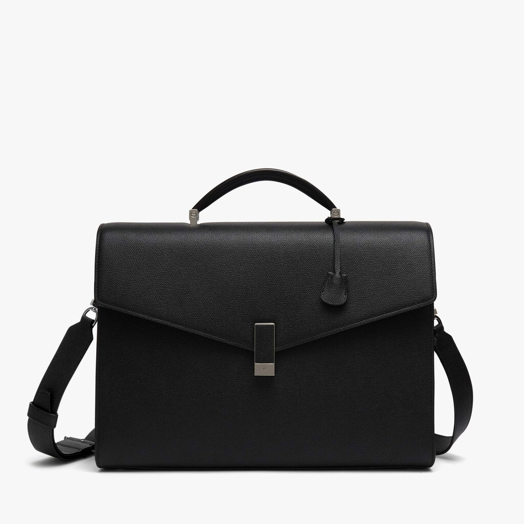 Iside Briefcase 24h - Black - Vitello VS - Valextra - 1