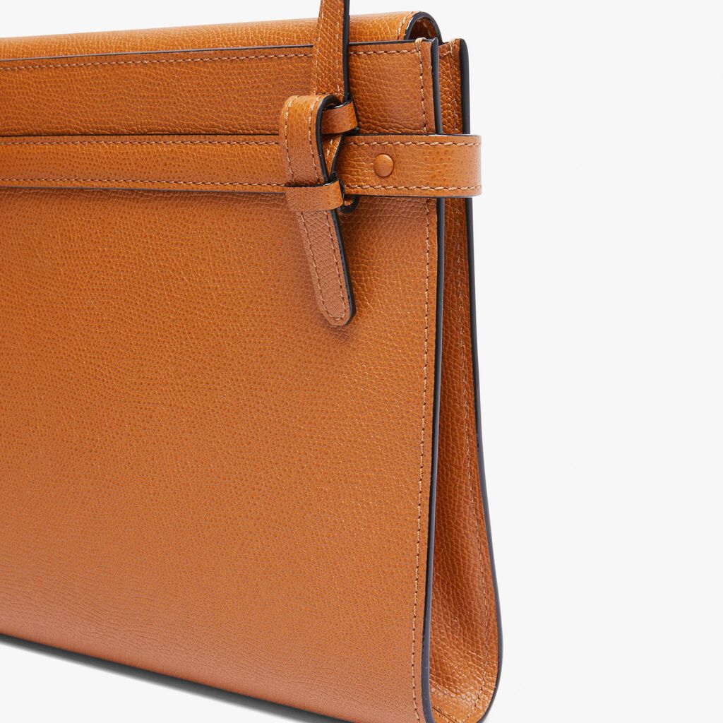 Brera B-Tracollina Crossbody bag - Havana Brown - Vitello VS - Valextra - 4