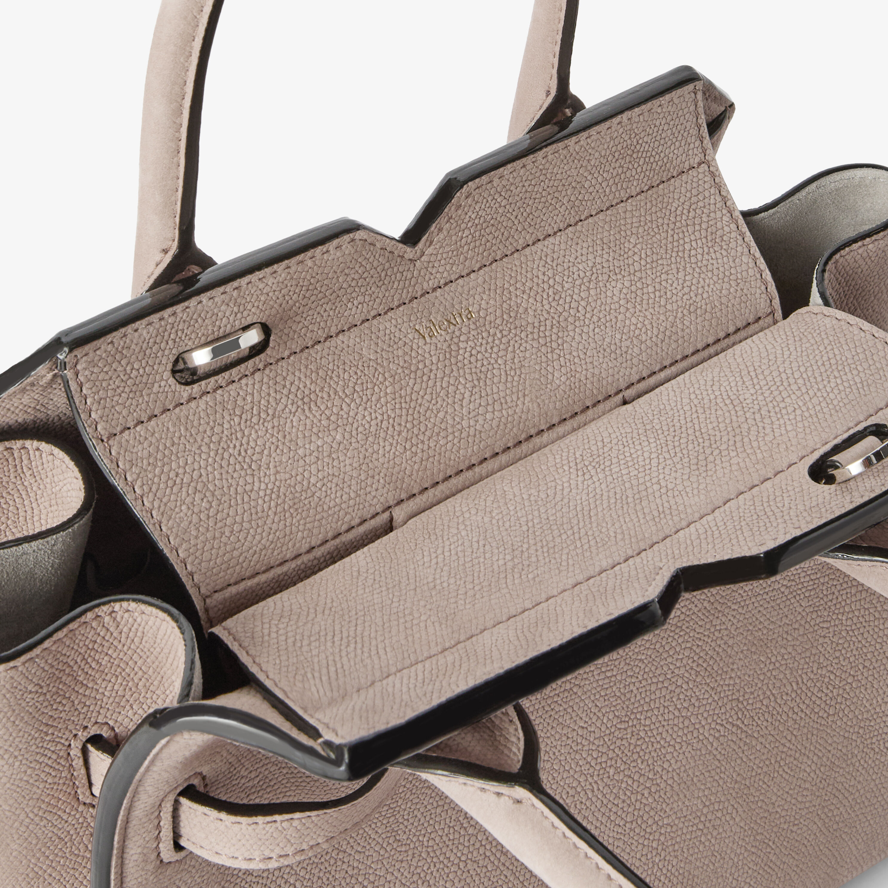 Women's Nude Pink Luxury Leather Two Handles Mini Bag | Valextra