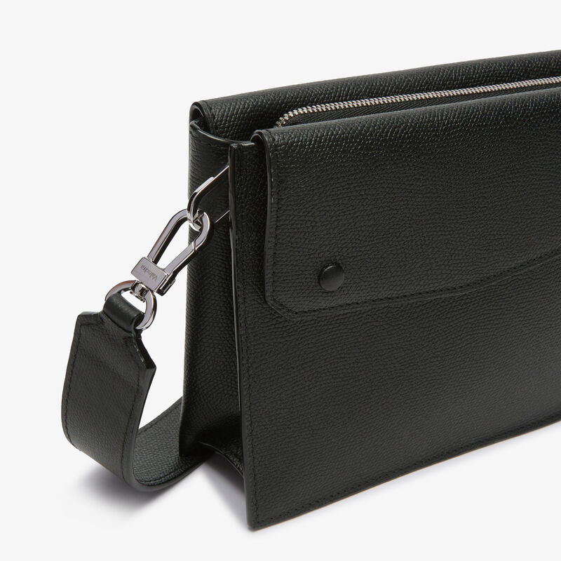 Pocket Crossbody Bag - Black - Millepunte calf leather - Valextra - 4