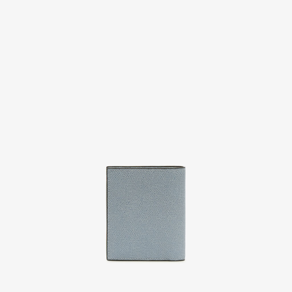 Compact Wallet 3 CC with Coin Purse - Niagara Blue - Vitello VS - Valextra - 3