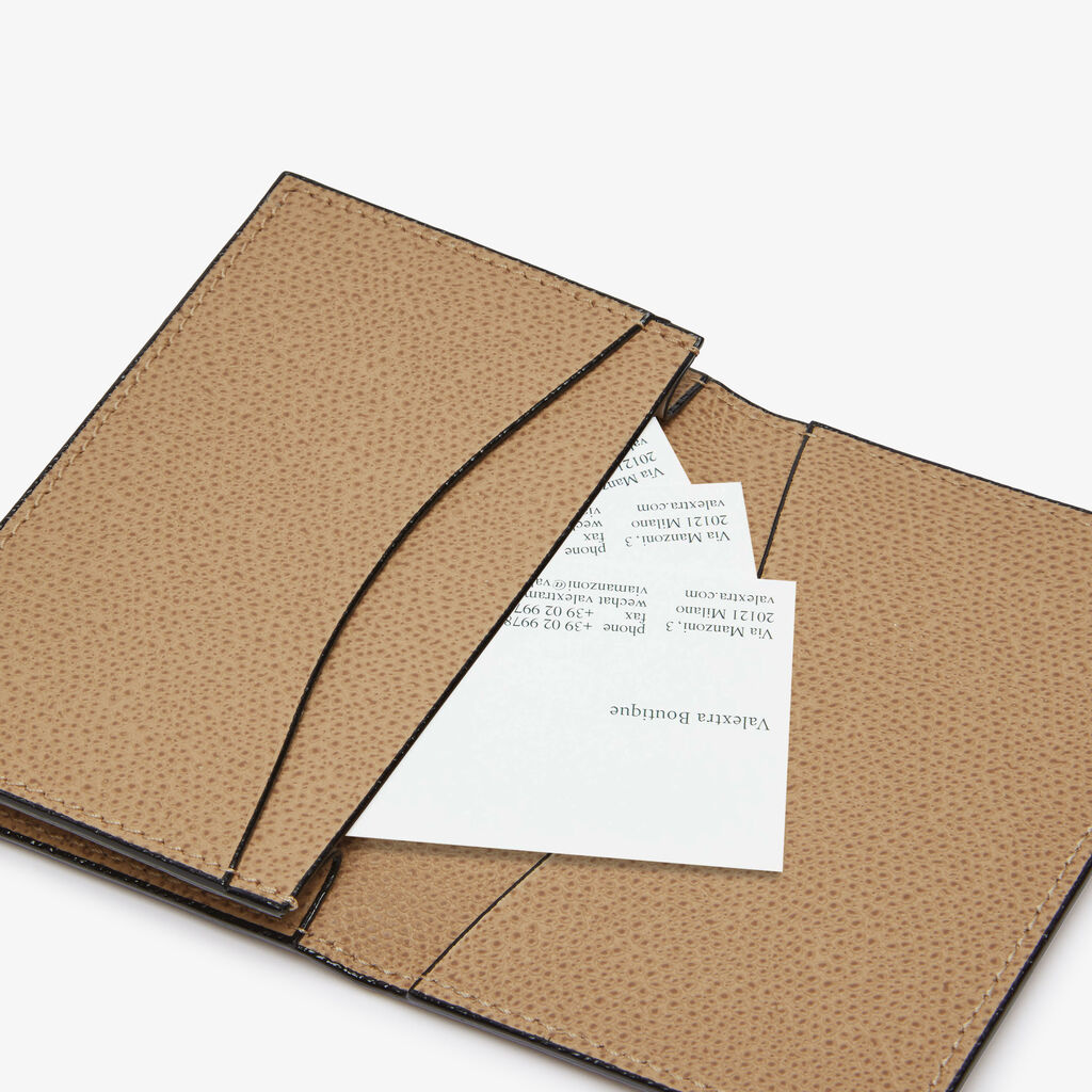 Card Case Onda - Cashmere Beige - Vitello VS - Valextra - 3