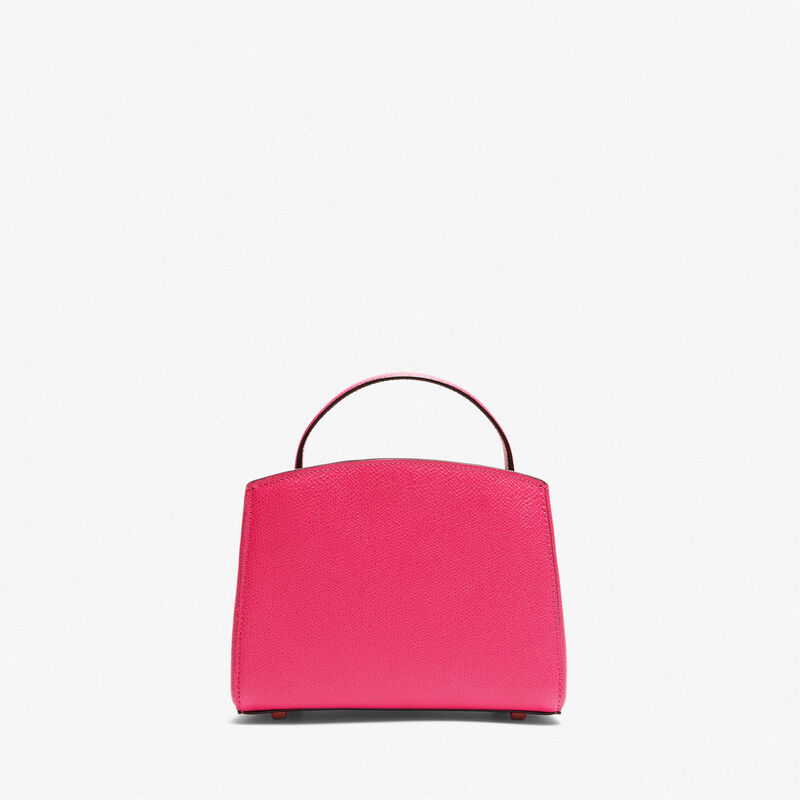 Brera crossbody micro bag - Bubblegum Pink - Millepunte calf leather - Valextra - 6