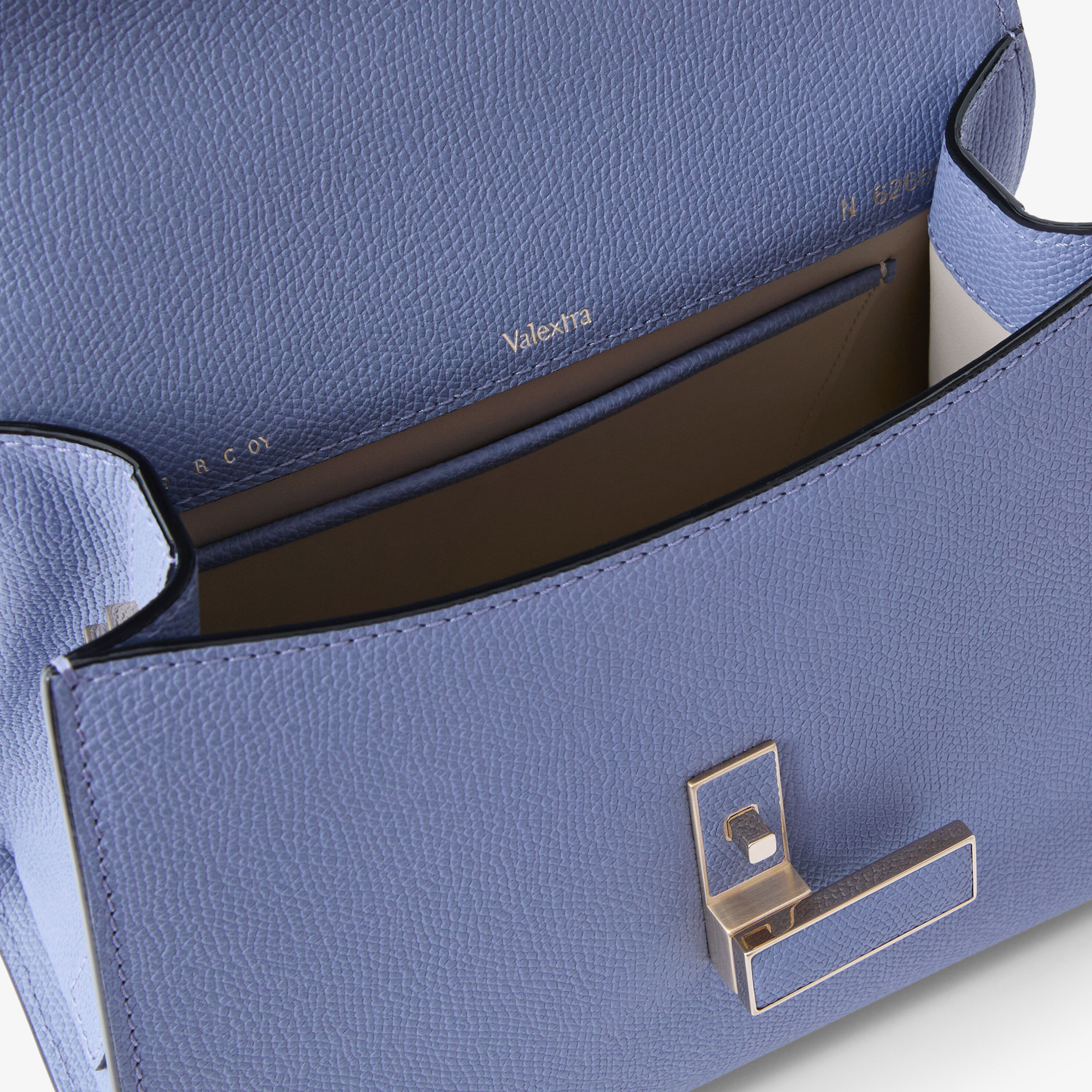 Women's Blue Luxury Leather Top Handle Mini Bag | Valextra Iside