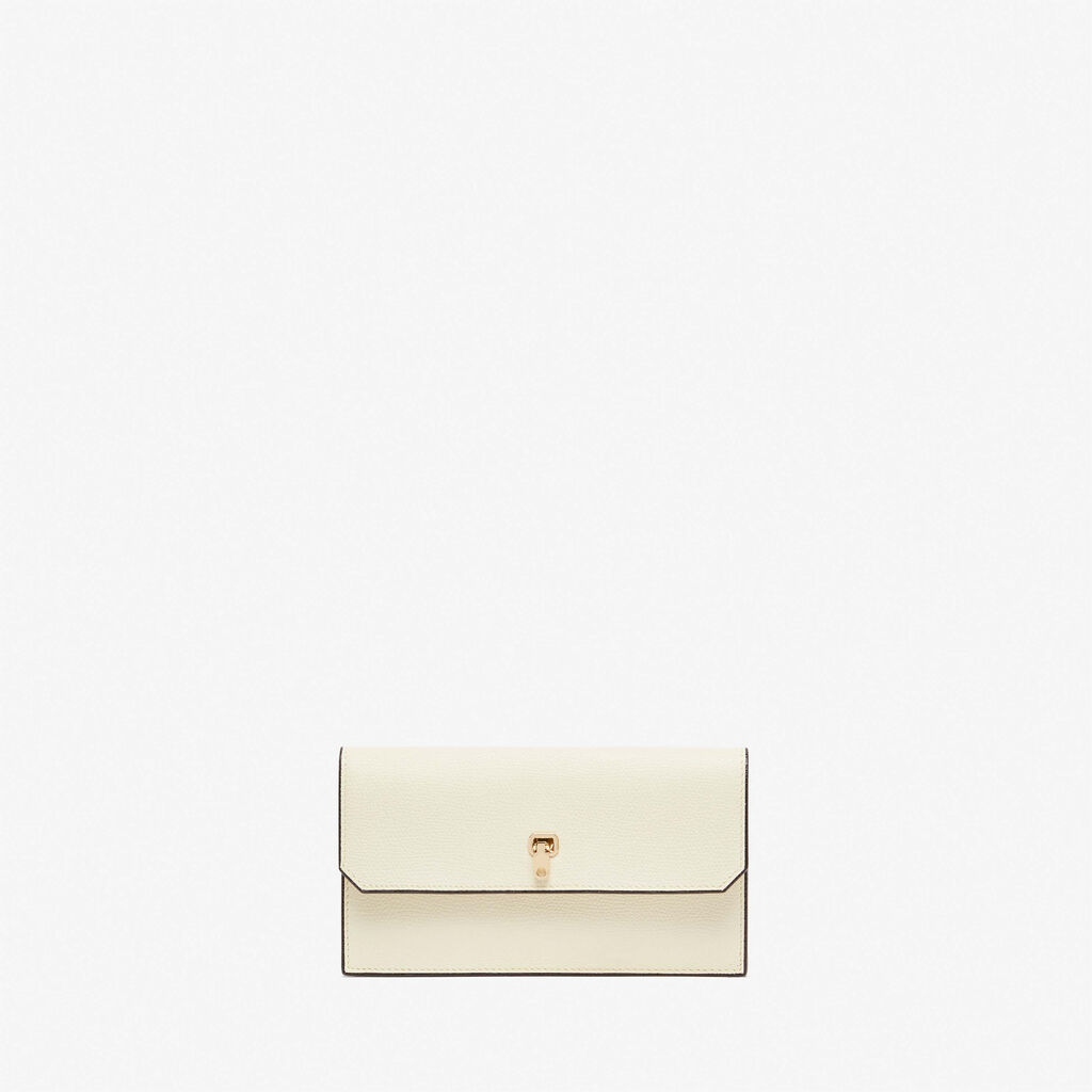 White Leather Large Purse | Valextra Brera