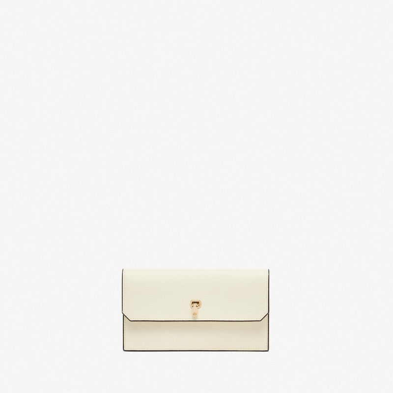 Portafoglio Brera - Bianco Pergamena - Pelle di vitello Millepunte - Valextra - 1