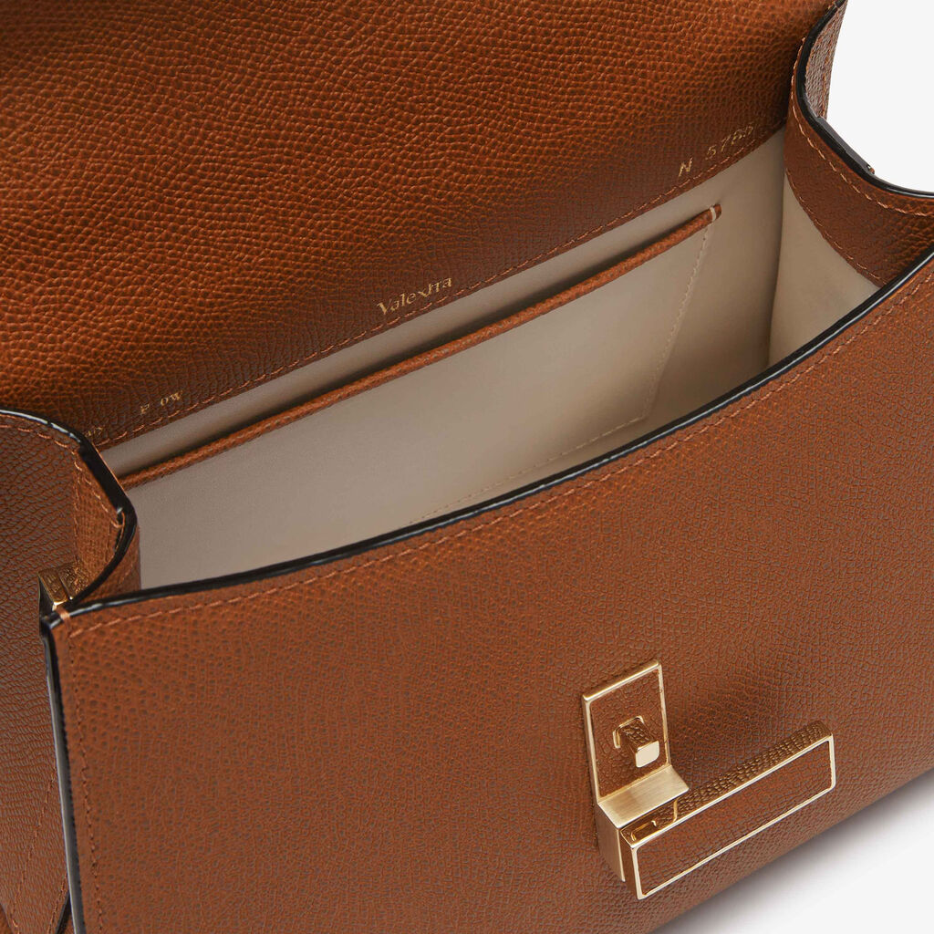 Iside Top Handle Mini Bag - Chocoloate Brown - Vitello VS - Valextra - 3