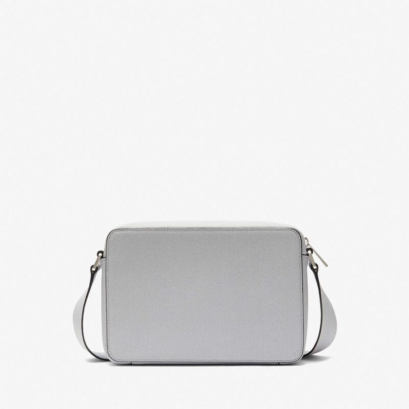 V-Line Reporter Bag - Stone Grey - Millepunte calf leather - Valextra - 6
