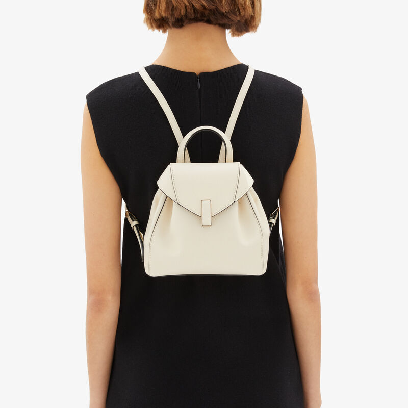 Iside Mini Backpack - Pergamena White - Millepunte Soft calf leather - Valextra - 2