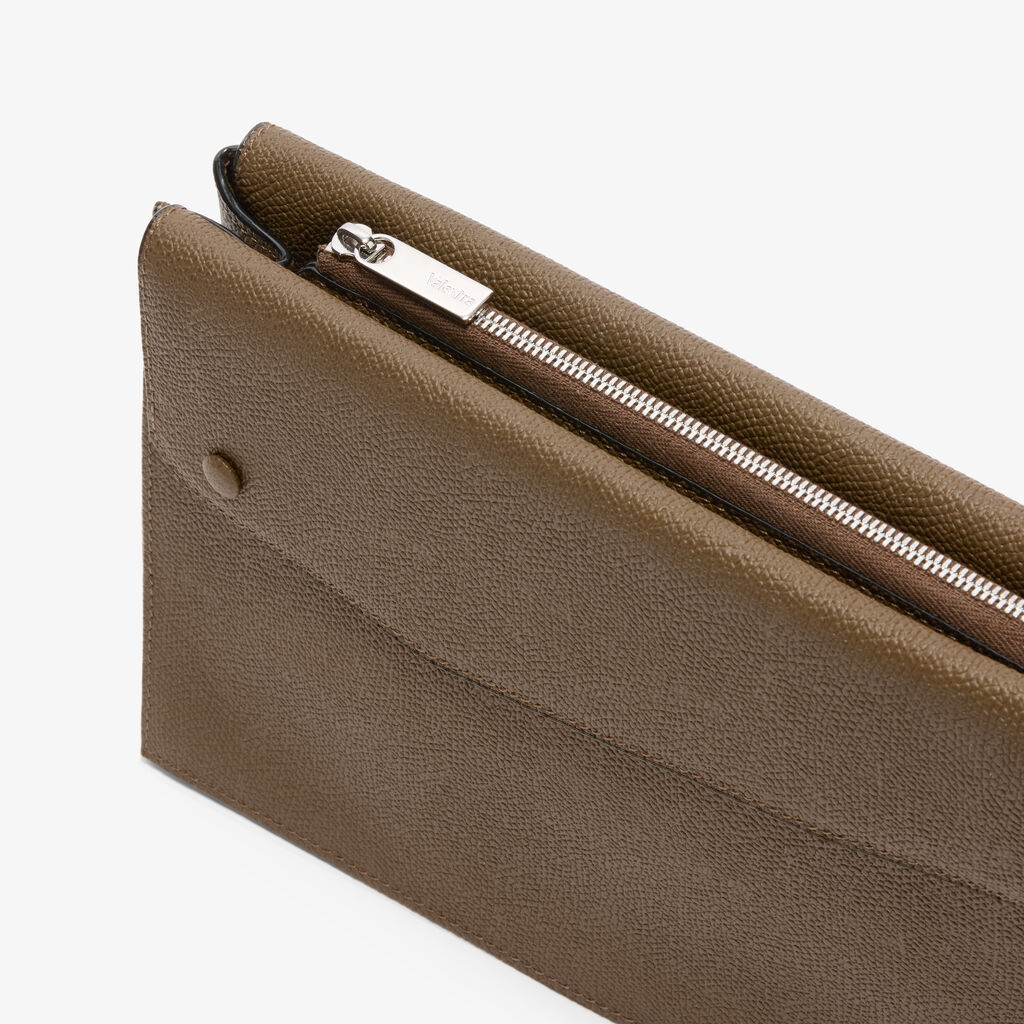Borsa a tracolla Pocket -  - Pelle di vitello Millepunte - Valextra - 3