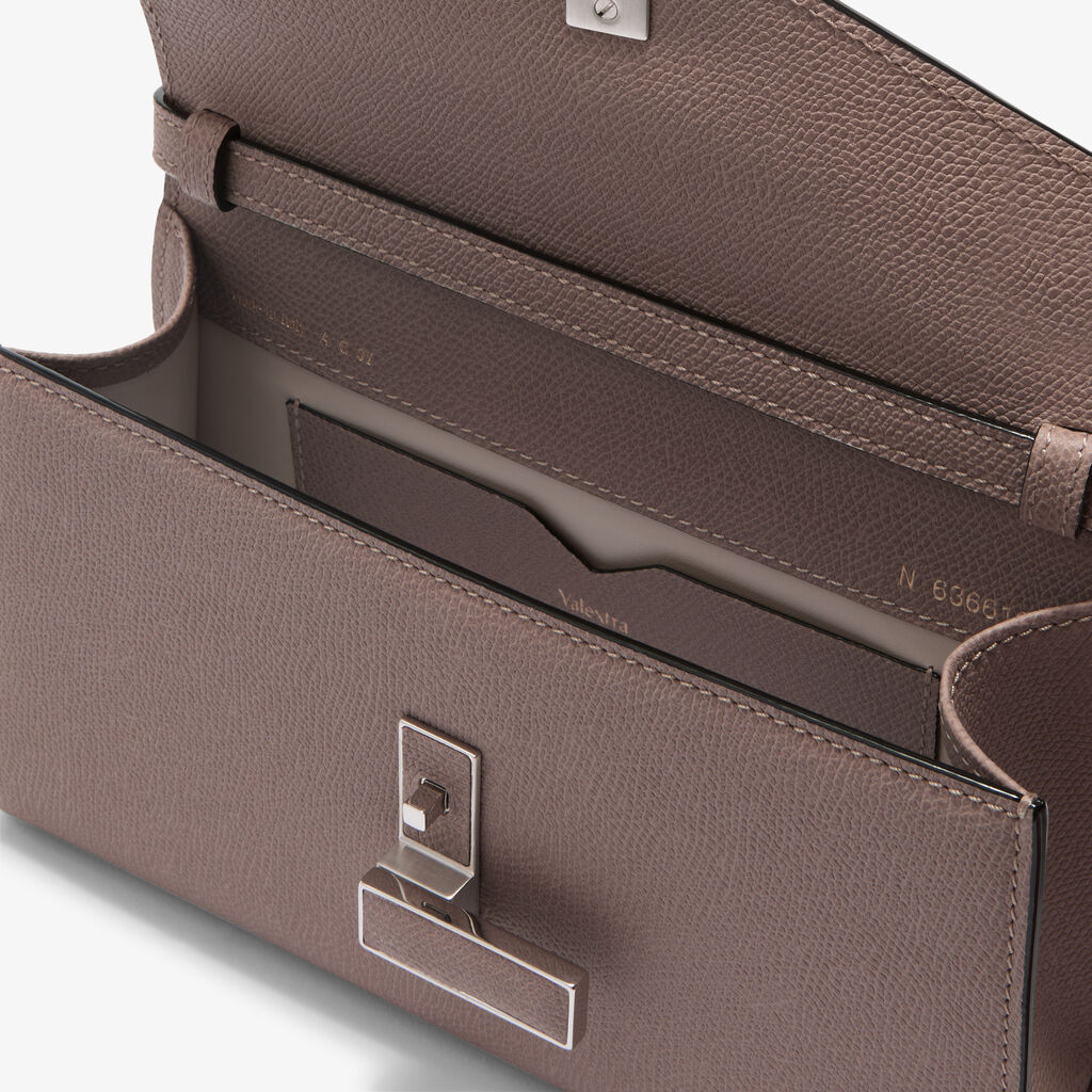 Iside T&igrave;n Top Handle Bag - Sahara Brown - Millepunte calf leather - Valextra - 5
