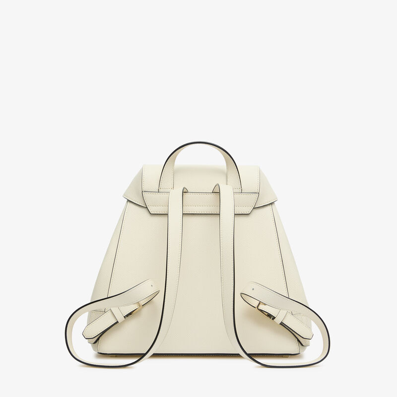 Iside Medium Backpack - Pergamena White - Millepunte Soft calf leather - Valextra - 7