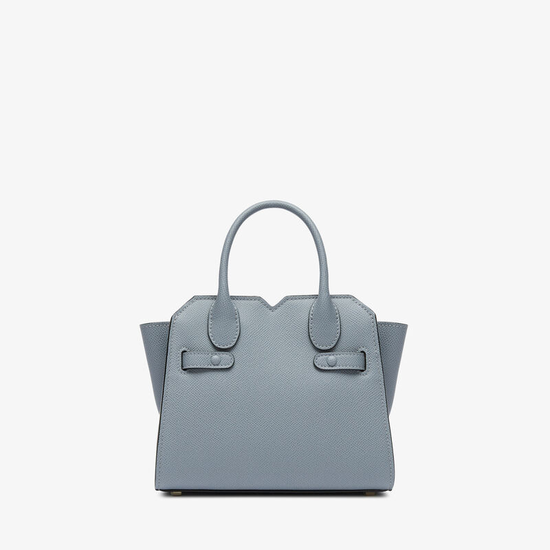 Milano Crossbody Micro Bag - Niagara Blue - Millepunte Soft calf leather - Valextra - 8