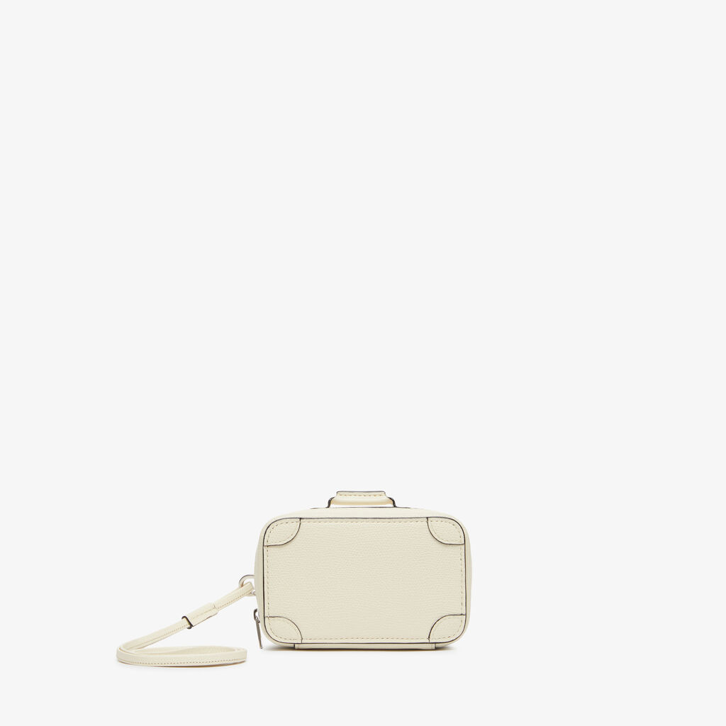 Costa Keychain - Pergamena White - Vitello VS - Valextra - 1