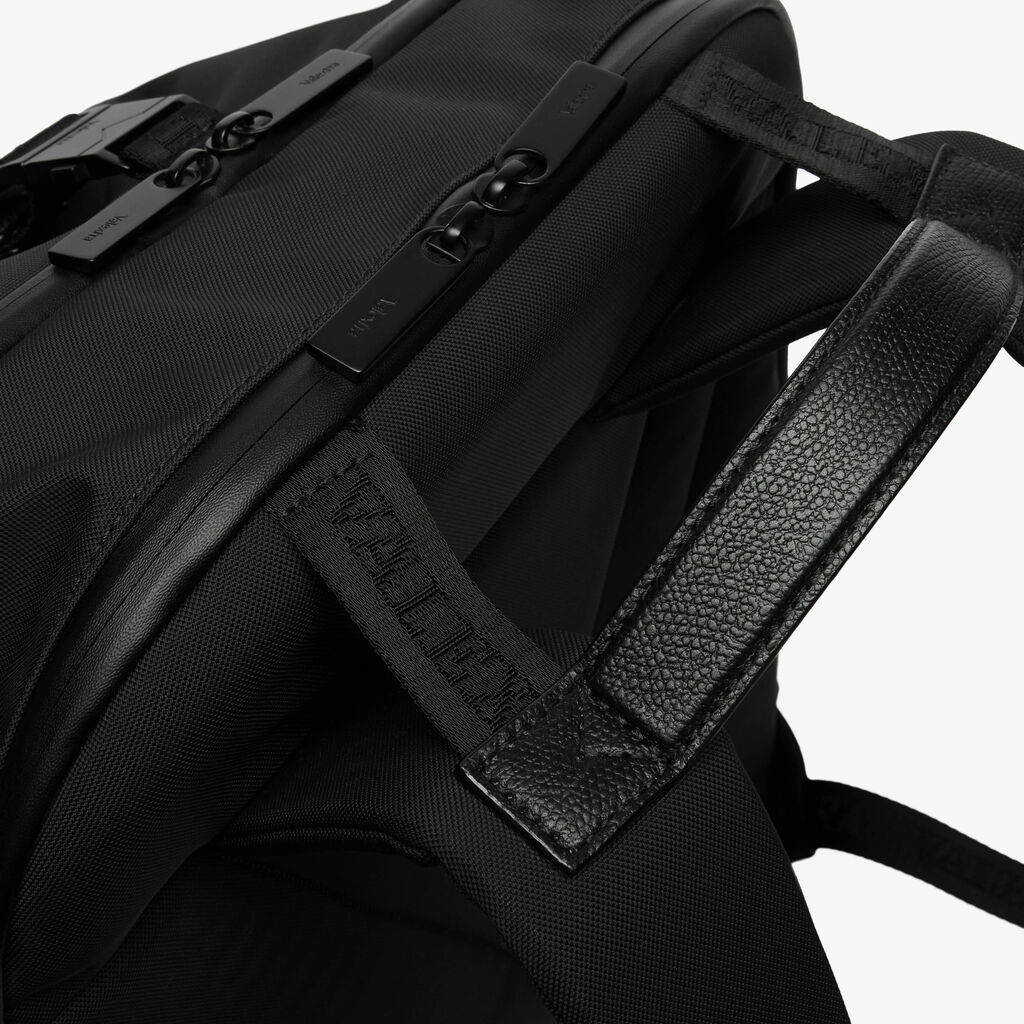 Assoluto Travel Backpack - Black - Tessuto Baltimora/Vitello VS - Valextra - 2
