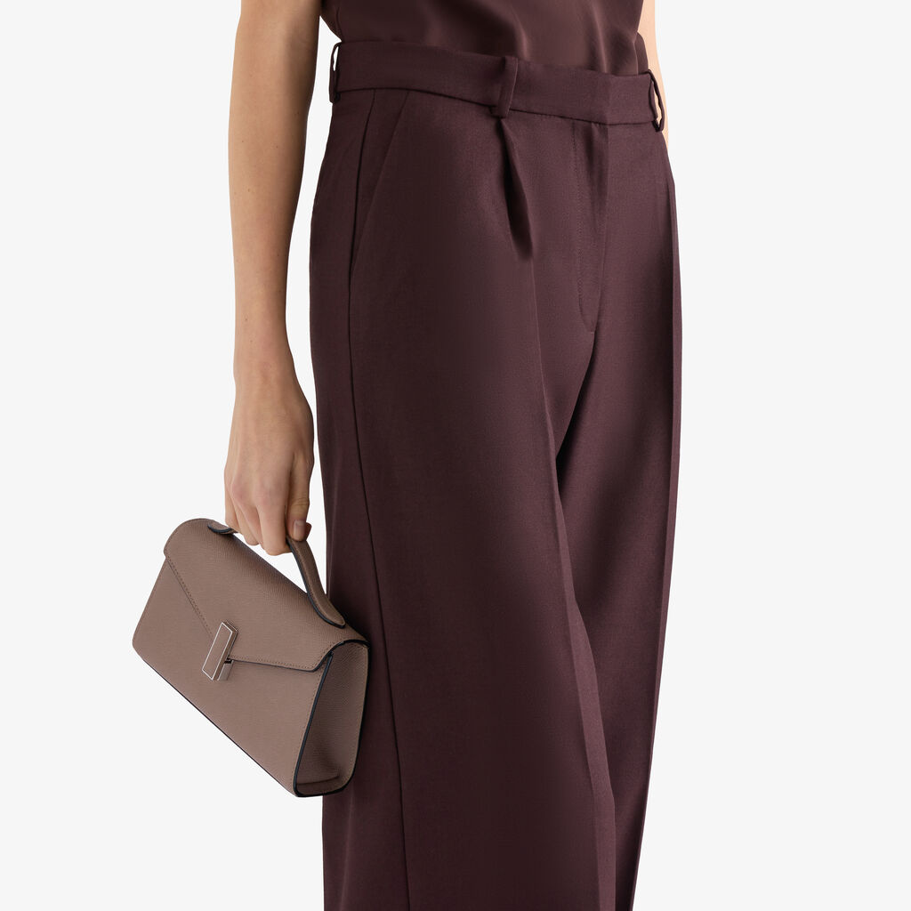 Iside T&igrave;n Top Handle Bag - Sahara Brown - Millepunte calf leather - Valextra - 2