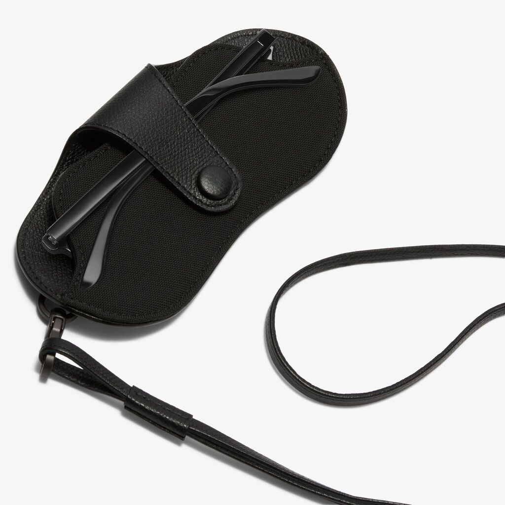 Assoluto Glasses Case With Lanyard -  - Tessuto Baltimora/Vitello VS - Valextra - 2