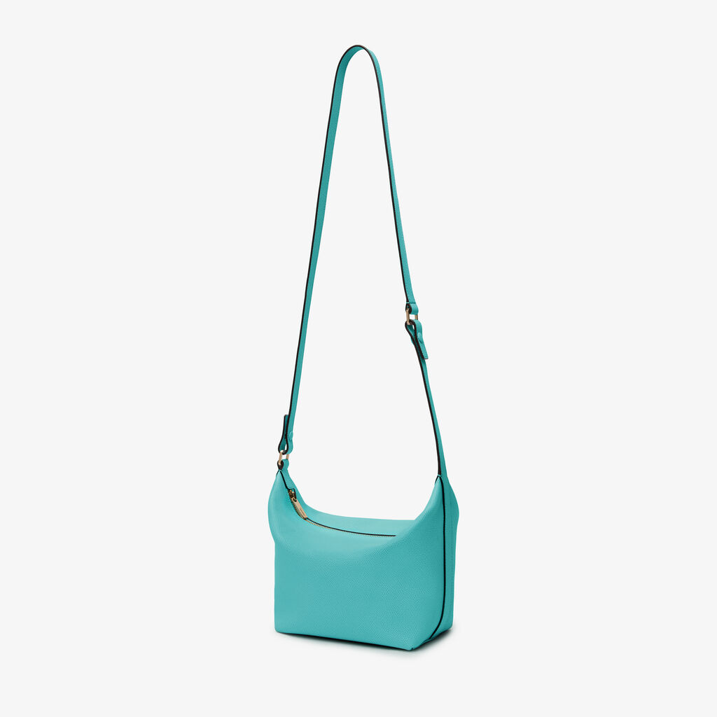 Mochi Top Handle Mini Bag - Ocean Blue - Millepunte Soft calf leather - Valextra - 2