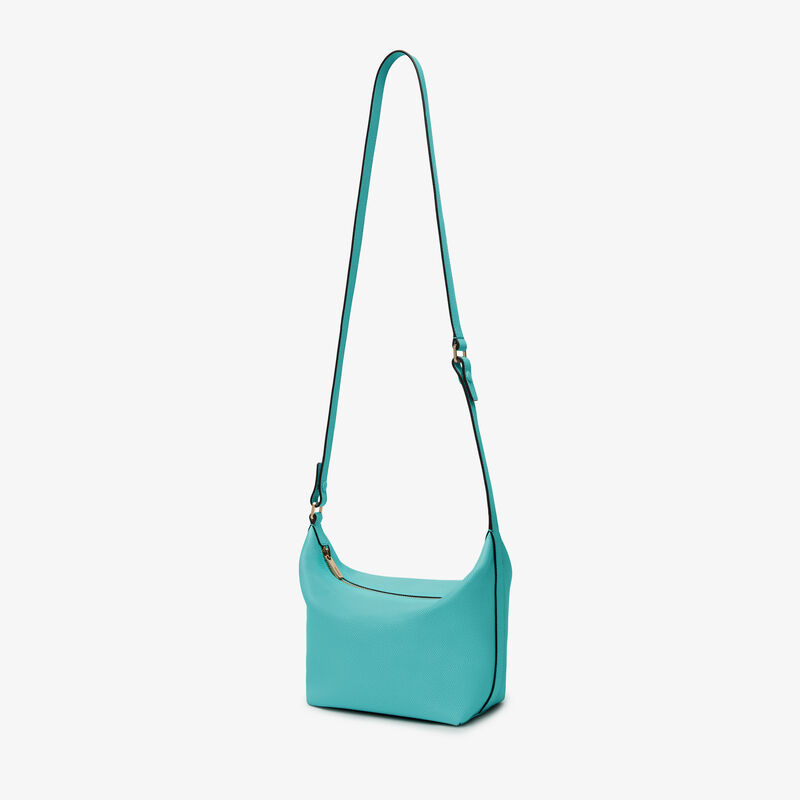 Mochi Top Handle Mini Bag - Ocean Blue - Millepunte Soft calf leather - Valextra - 2