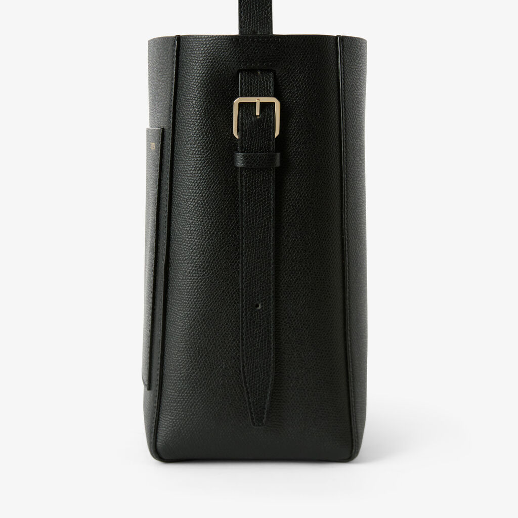 Soft Bucket Mini Bag - Black - Vitello VS - Valextra - 3