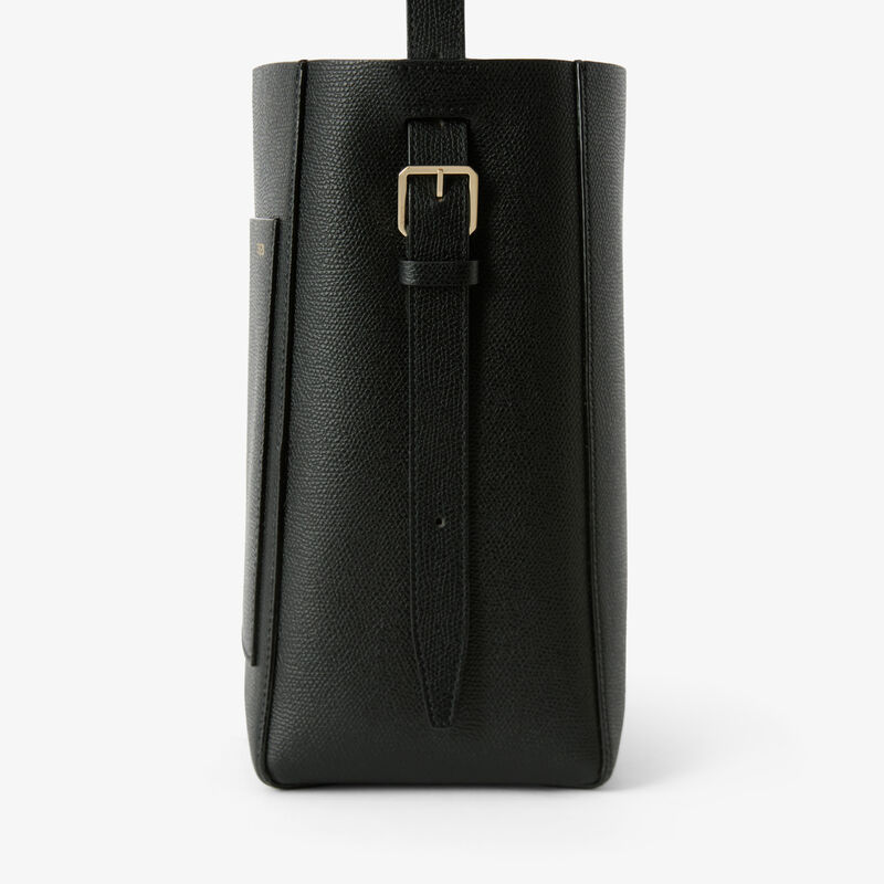 Soft Bucket Mini Bag - Black - Millepunte calf leather - Valextra - 3