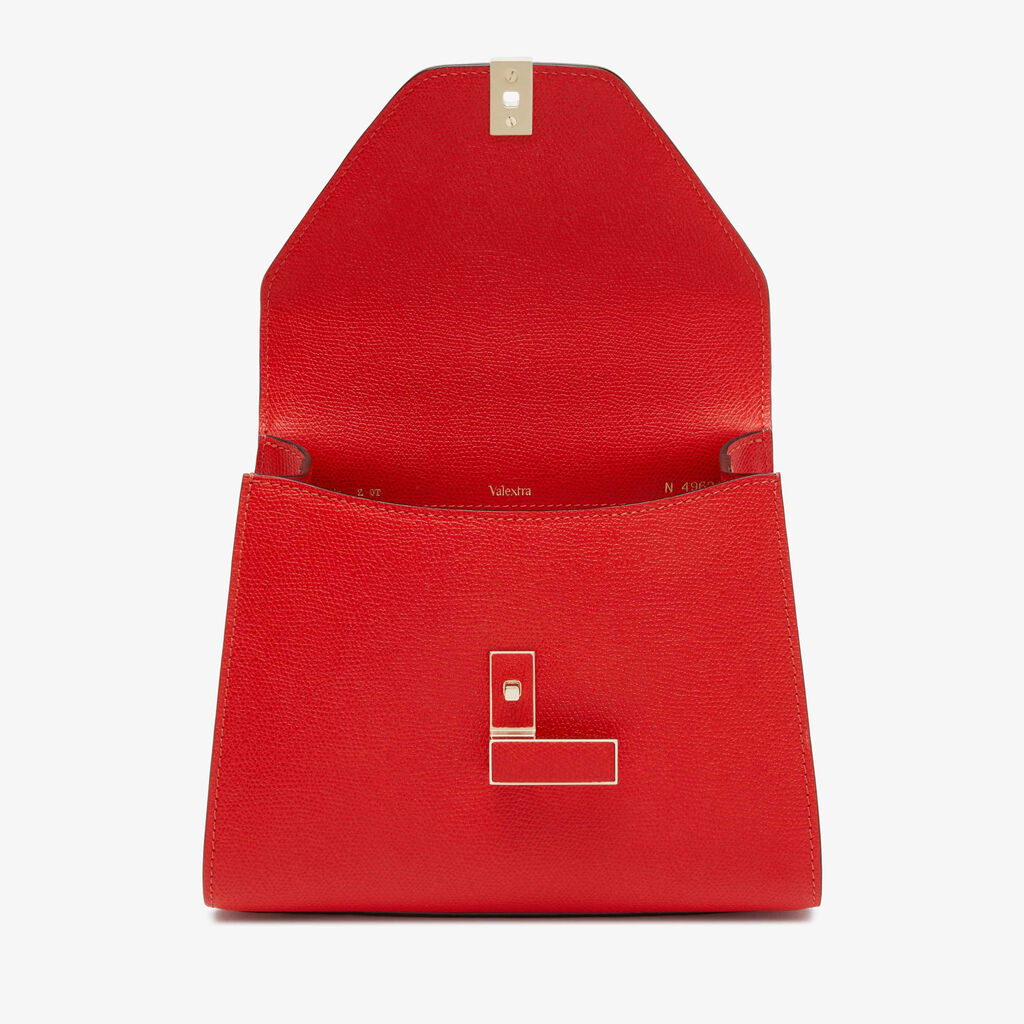 Borsa a Mano Iside Mini - Rosso Ribes - Vitello VS - Valextra - 6