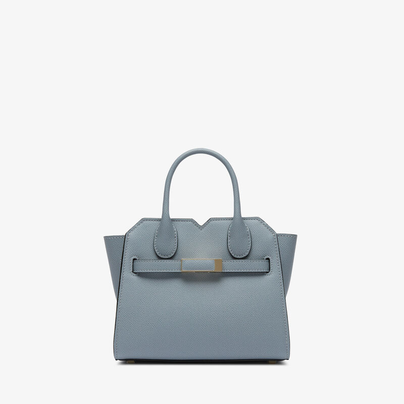 Milano Crossbody Micro Bag - Niagara Blue - Millepunte Soft calf leather - Valextra - 1