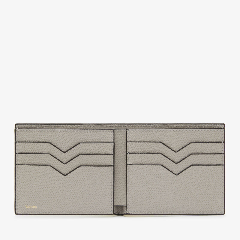 Bifold wallet 6 cc - Ash Grey - Millepunte calf leather - Valextra - 4
